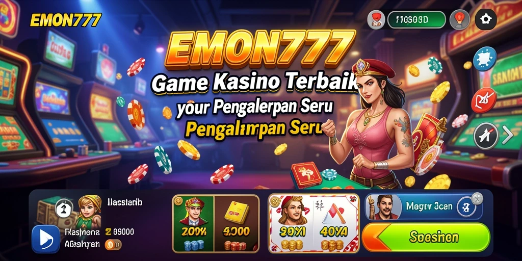 Screenshot EMON777 menampilkan gameplay seru dan menarik dari permainan Kasino.