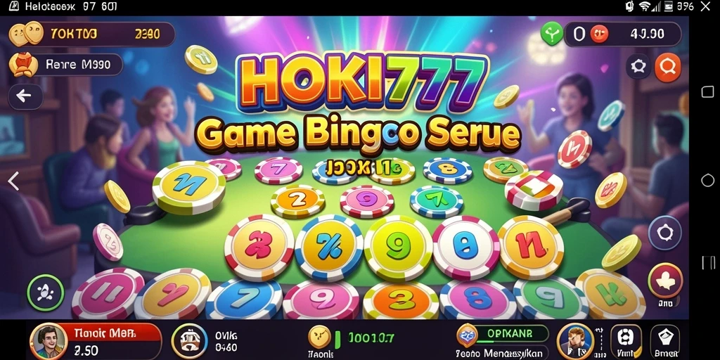 Screenshot gameplay HOKI777 dengan suasana bingo yang seru.