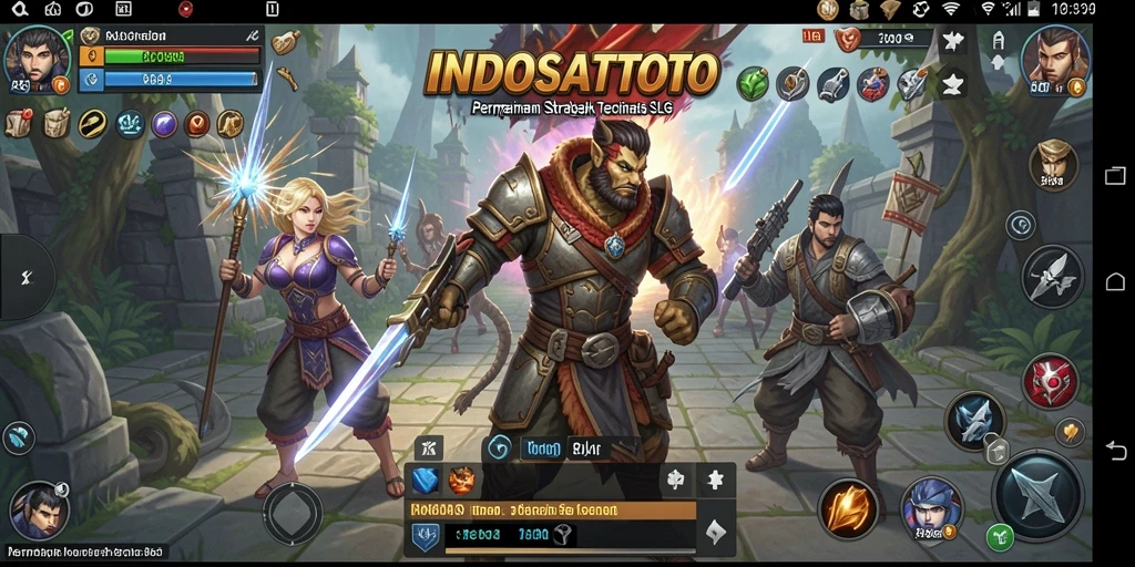 Tangkapan layar gameplay <strong>INDOSATTOTO</strong> dengan pertempuran strategi yang mendebarkan.