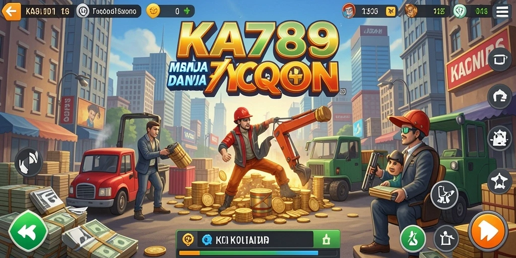 Tangkapan layar gameplay KA789 yang menampilkan aktivitas Tycoon menarik.
