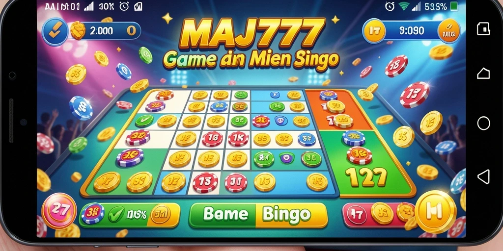 Gameplay Bingo seru dengan grafis menawan dan interaksi pemain.