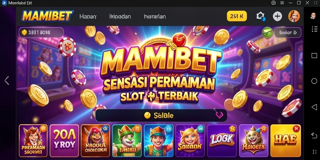 Tampilan menarik dari gameplay slot MAMIBET yang mendebarkan.