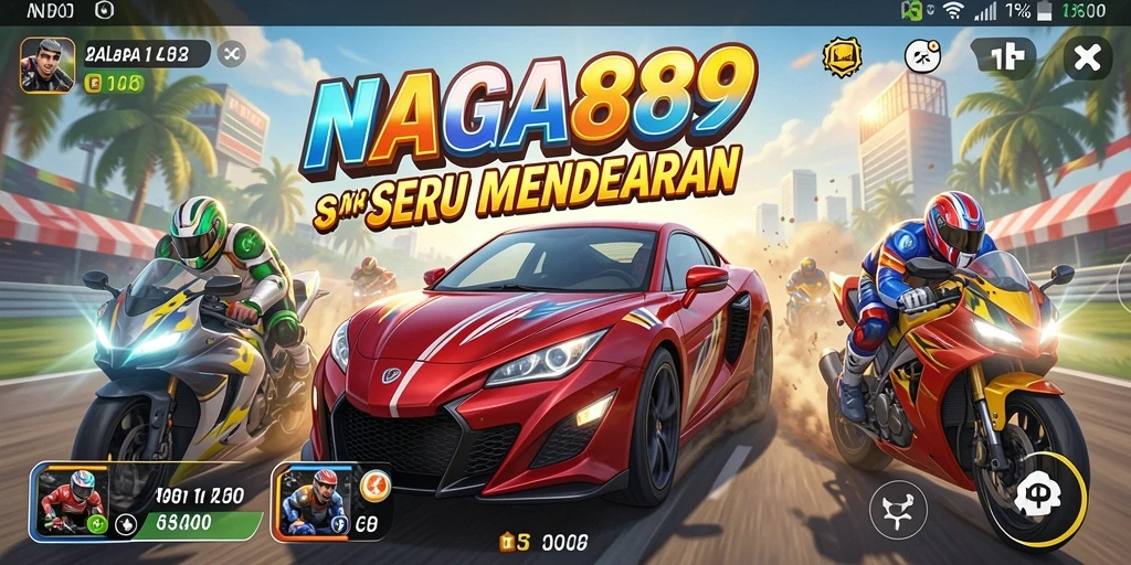 Tampilan balapan yang mendebarkan dalam NAGA889 dengan kendaraan berkecepatan tinggi.