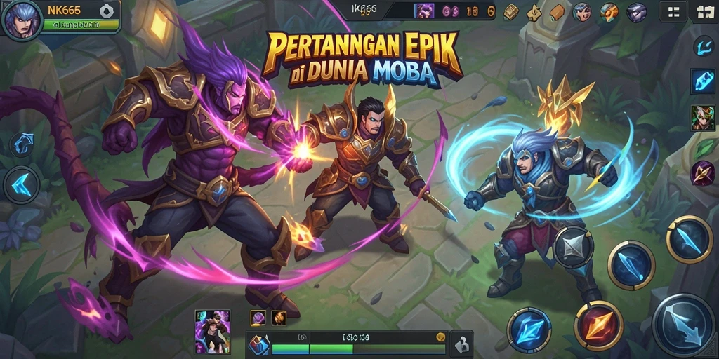 Tampilan mendebarkan dari gameplay NK666 yang penuh aksi.