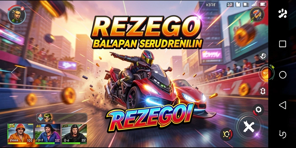 Tampilan mendebarkan dari balapan di REZEGO.